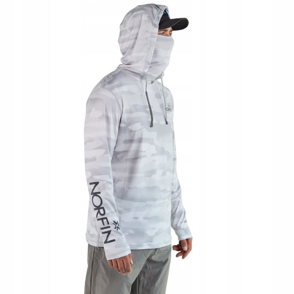 Norfin Sun Pro Guard Hoodie Gray UPF Size XL Sleeve long sleeve