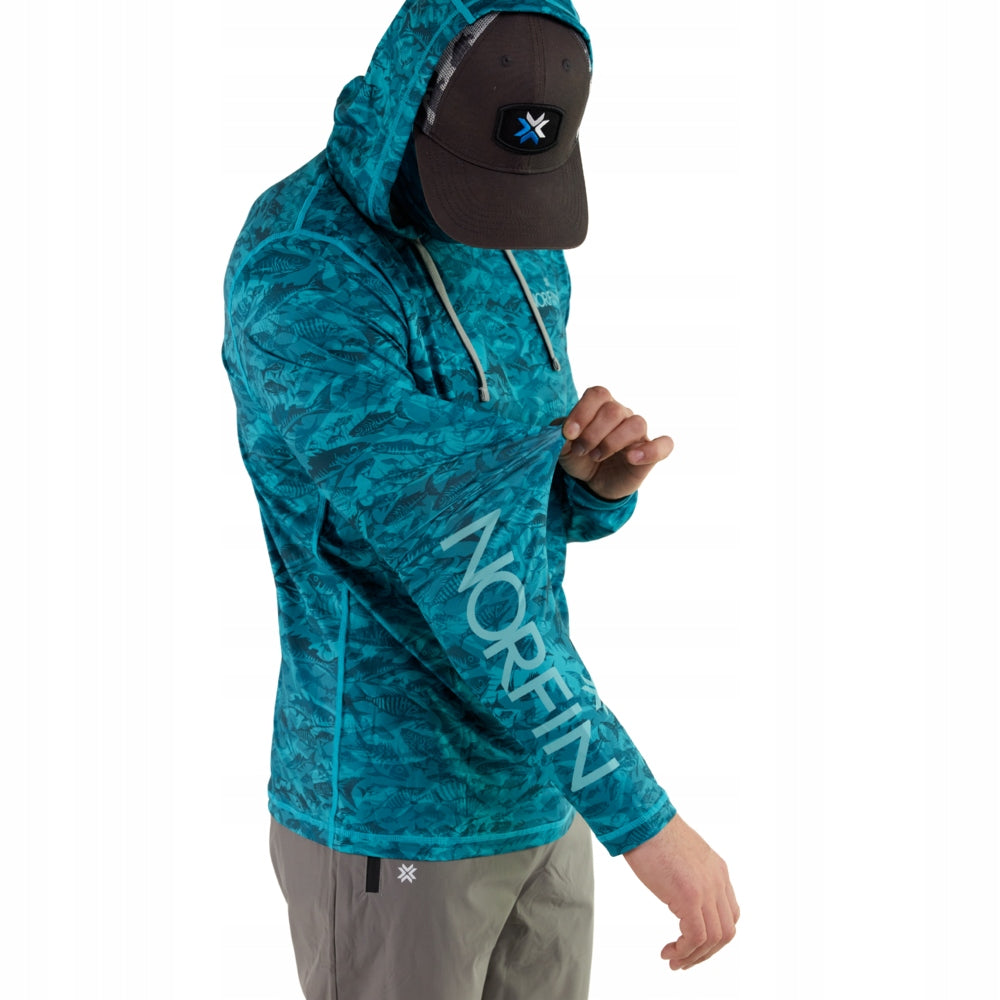 Norfin Sun Pro Marlin Hoodie Green UPF Size L Brand Norfin