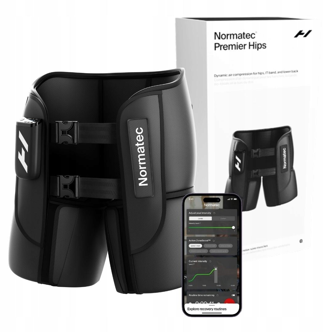 Normatec Premier Hips compression regeneration of buttocks and lumbar hips