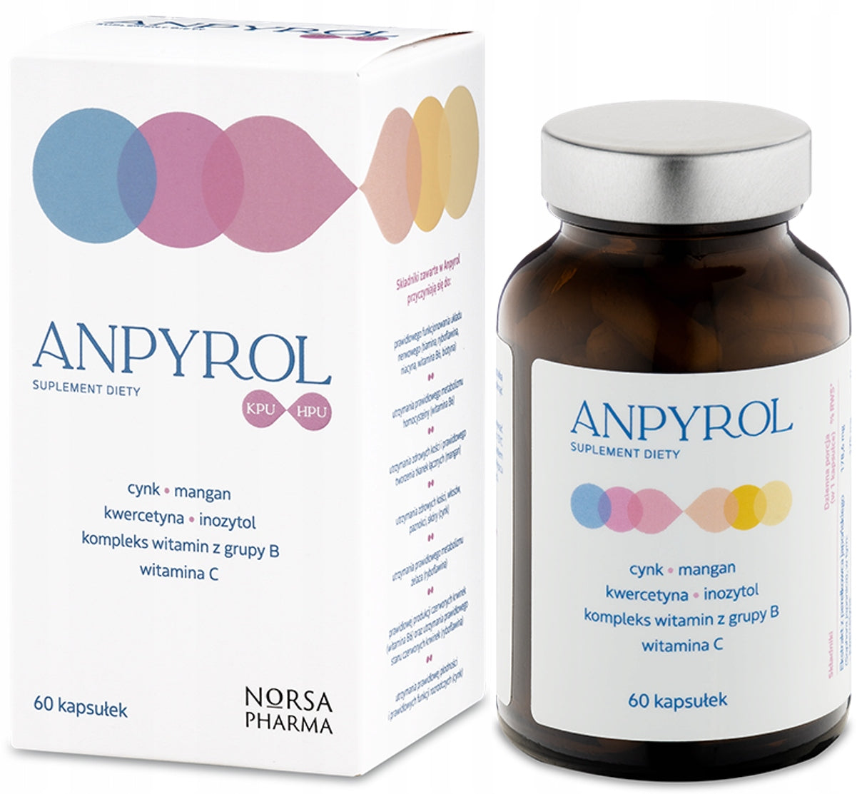 Norsa Pharma - Anpyrol KPU/HPU | sodium butyrate + 5 nucleotides | 60 kaps.