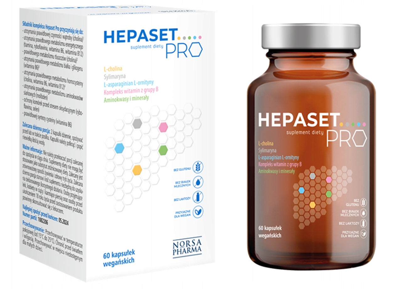 Norsa Pharma - HEPASET PRO | 60 caps. | LIVER | Homocysteine | CHOLINE
