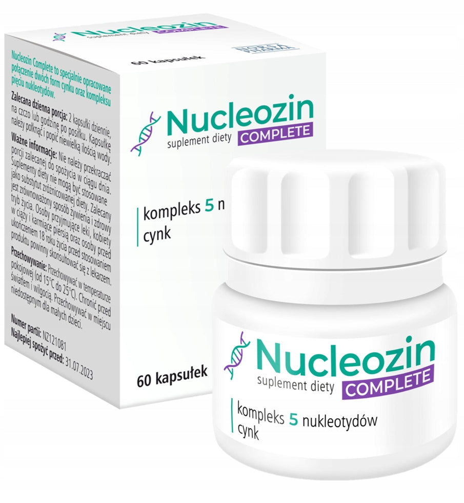 Norsa Pharma - NUCLEOZIN COMPLETE | 60 caps. | NUCLEOTIDES + 2 forms of zinc