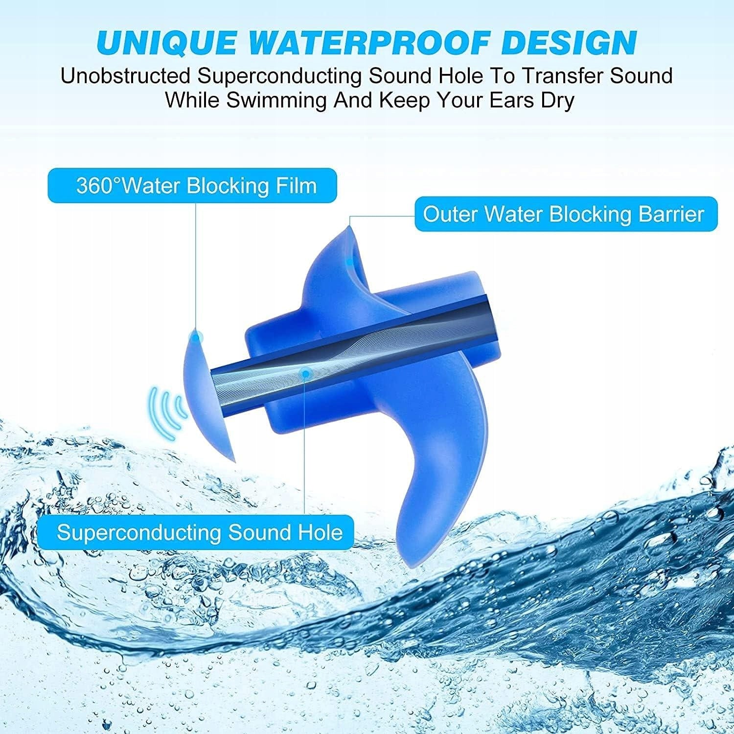 Nose Ear Swimming Plugs for Swimming Silicone Pink + Box EAN (GTIN) 616245314149