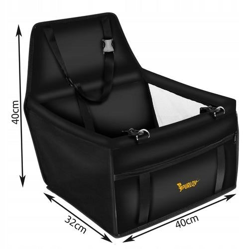 Nosič pro psy se sedátkem Purlov 20973 Trade name Autosedačka pro psa Purlov 40 x 40 x 32 cm černá
