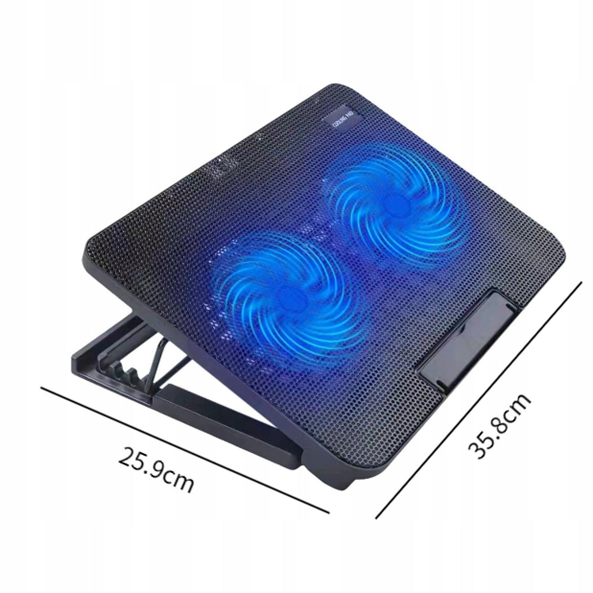 Notebook Laptop Cooler Fan Cooling Stand USB Powered Anti Slip Baffle Packaging status original
