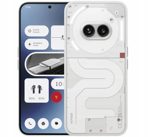 Nothing Phone 8+128GB - Unlocked mobile phone with Nothing OS 2.5 - Milk