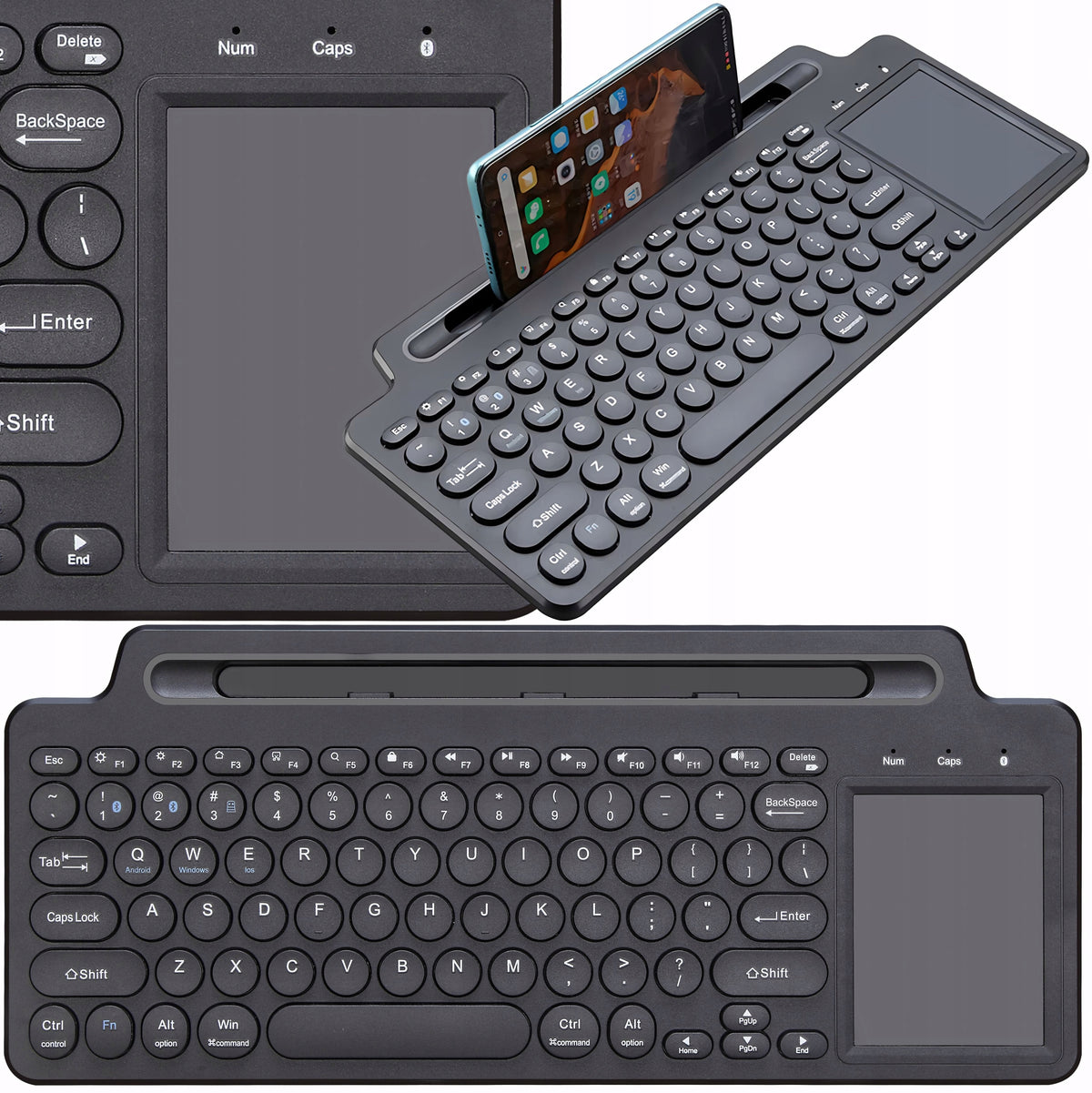 Novaza Tech WIRELESS KEYBOARD with Bluetooth Touchpad 2.4 GHz Slim