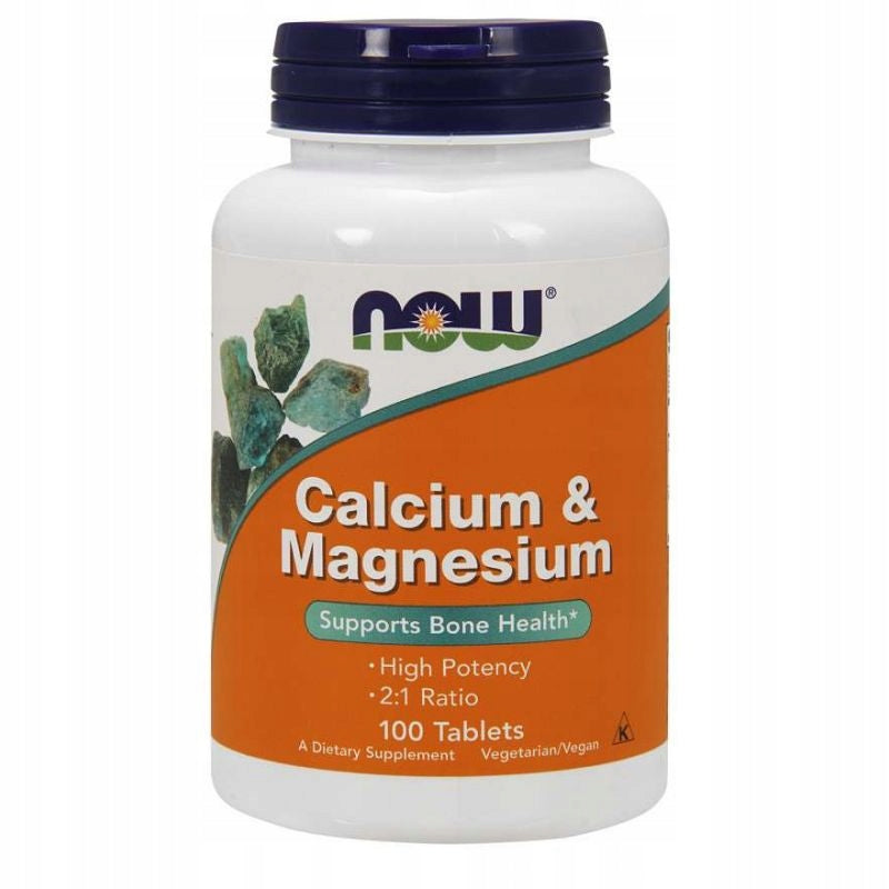 Now Calcium Magnesium 100 tabl. calcium magnesium bones teeth muscles cramps