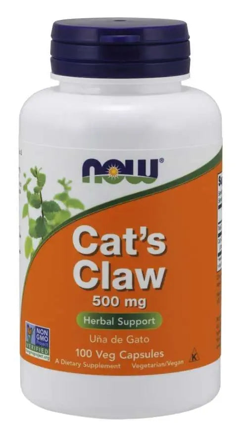 Now Cat's Claw 500mg 100 kaps. cat claw resistance joints system Additional features gluten-free