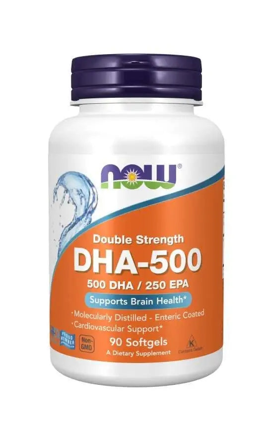 Now Foods Double Strength DHA, dietary supplement, 500mg, 90 Manufacturer code 733739016126