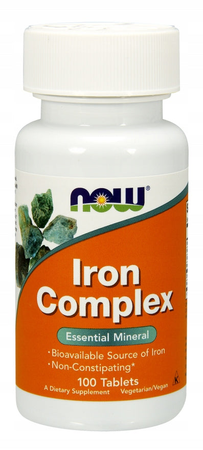 Now Foods Iron Complex, dietary supplement, 100 tablets Brand Now foods