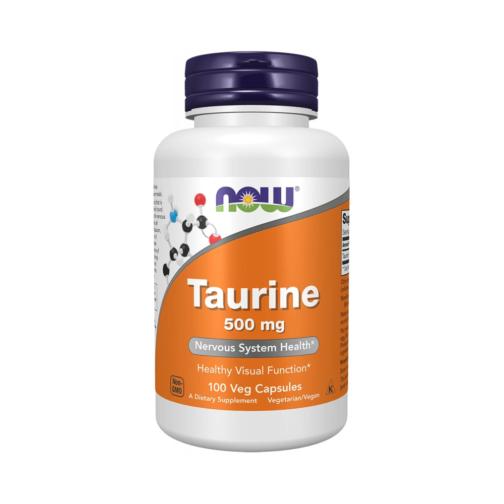 Now Foods Taurine 500mg (100 vcaps) Unflavoured