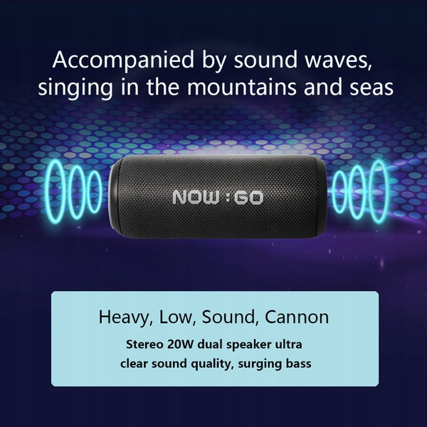 NowGo F6: Versatile Bluetooth Speaker, Black Brand no brand