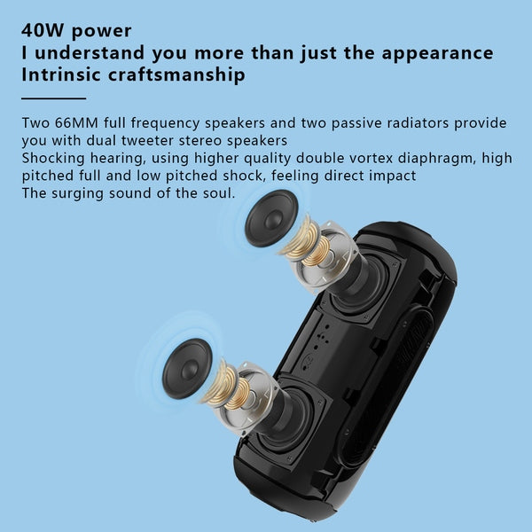 NowGo F8: Powerful and Versatile Bluetooth Speaker, Black Manufacturer code NowGo F8