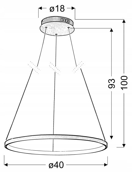 Candellux pakabinamas šviestuvas Lune 40