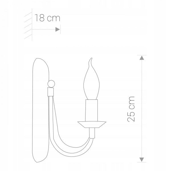 Nowodvorski Wandleuchte Ares 202 