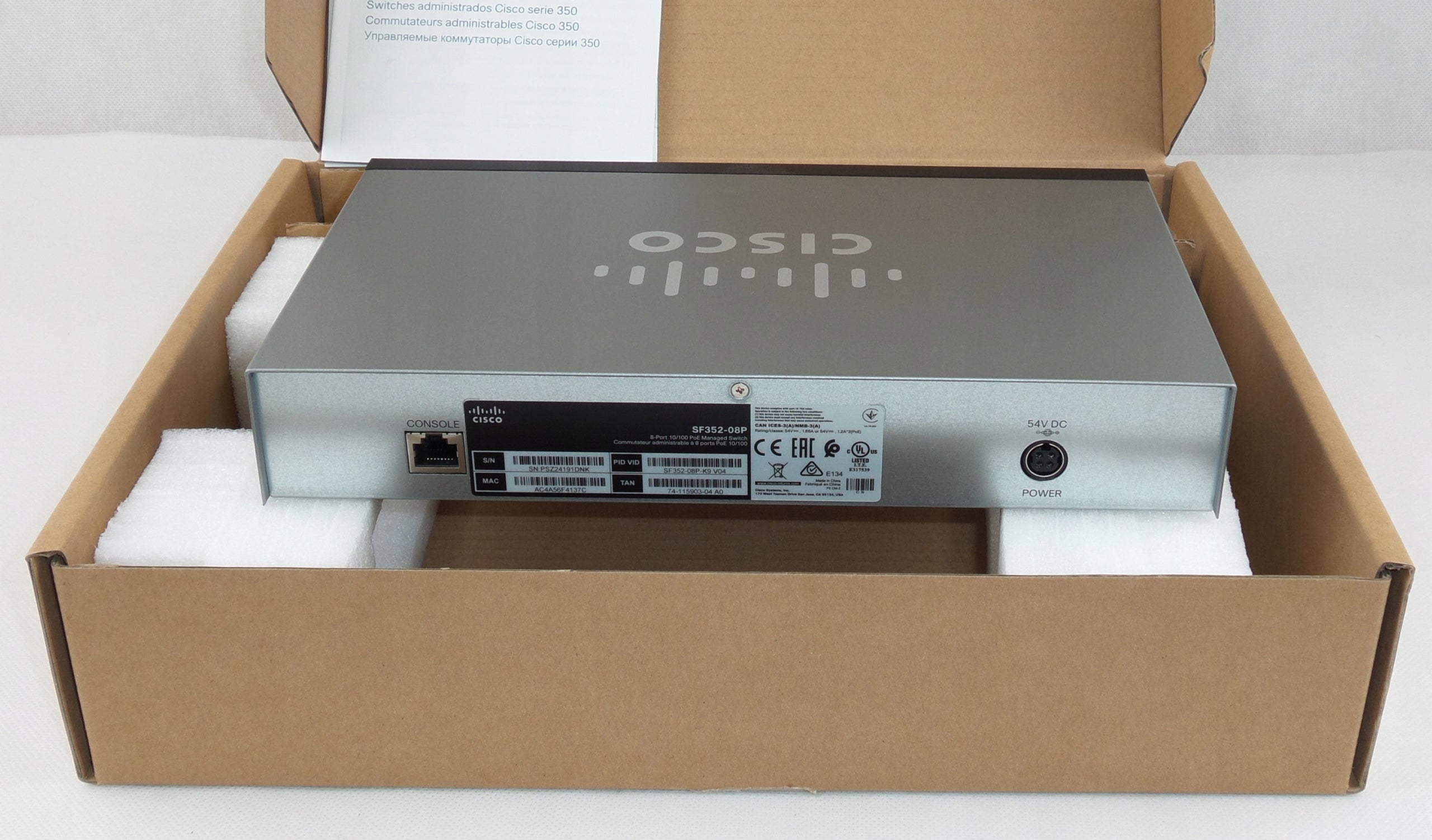 Cisco SF352-08P-K9-EU 