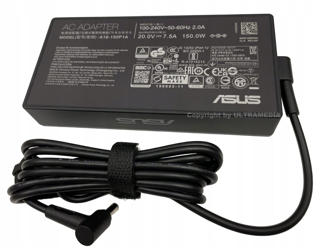 Asus 100–240 V, 19,5 V, 7,7 A, 150 W 