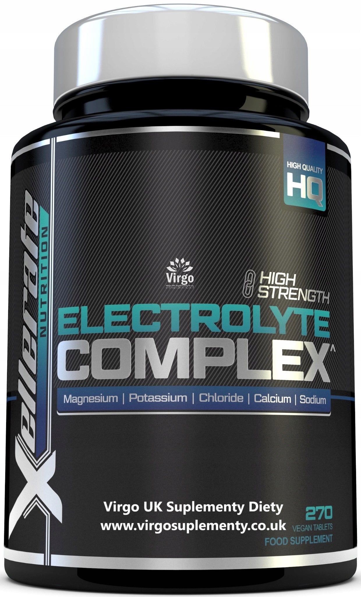 Nu U Electrolyte Complex 270 Vegan Tablets Magnesium Potassium Sodium Calcium
