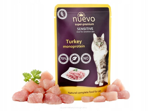 Nuevo Super Premium Sensitive Turkey Monoprotein Cat Food 85g