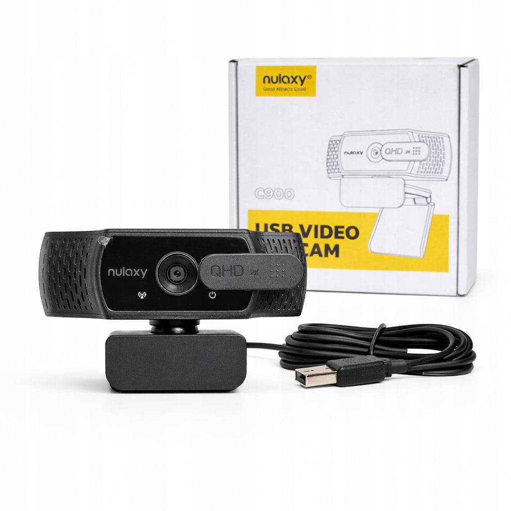 Nulaxy C900 USB QHD 2K 1440p Webcam with Microphone