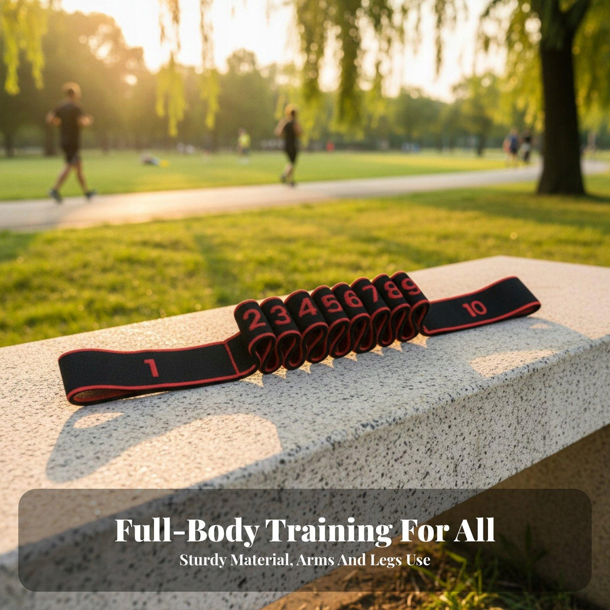 Numbered Resistance Band Adjustable Intensity Leg Stretcher Band 12 Levels Packaging status original