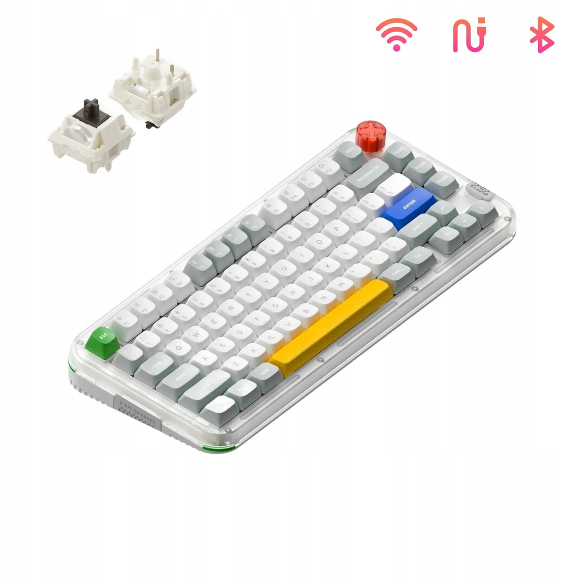 Nuphy Kick75 Wireless Mechanical Keyboard - High / NuPhyIO / Brown