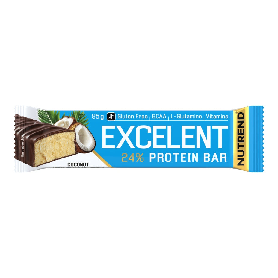 Nutrend EXCELENT protein bar, 85 g, coconut/coconut Expiration date at least 3 months from the date of purchase