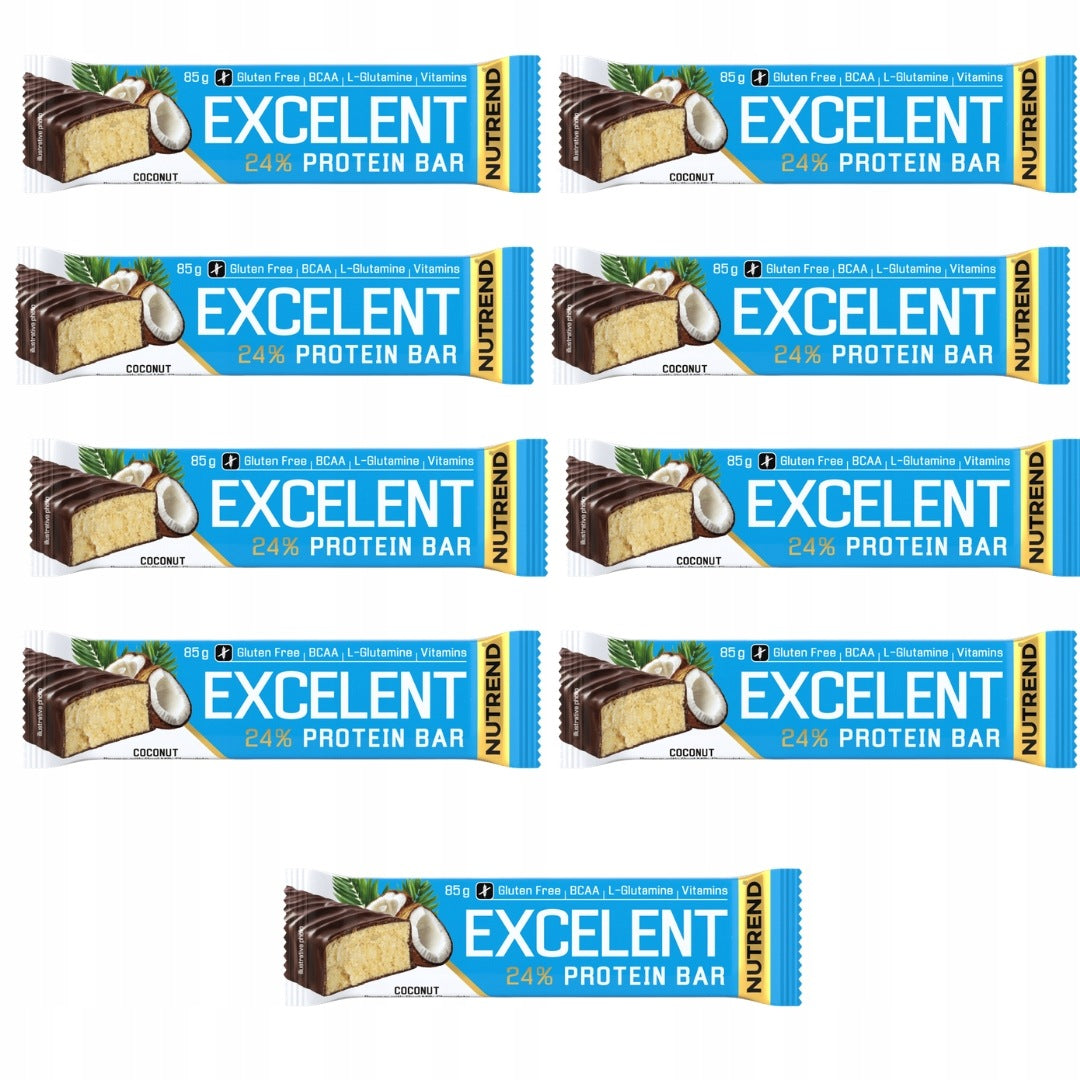 Nutrend EXCELENT protein bar, 85 g, coconut/coconut