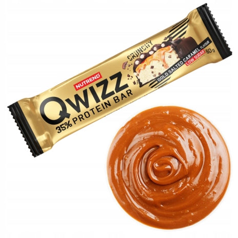Nutrend Protein Bar Qwizz 35% Protein Bar Salty Caramel 60g Expiration date at least 1 month from the date of purchase