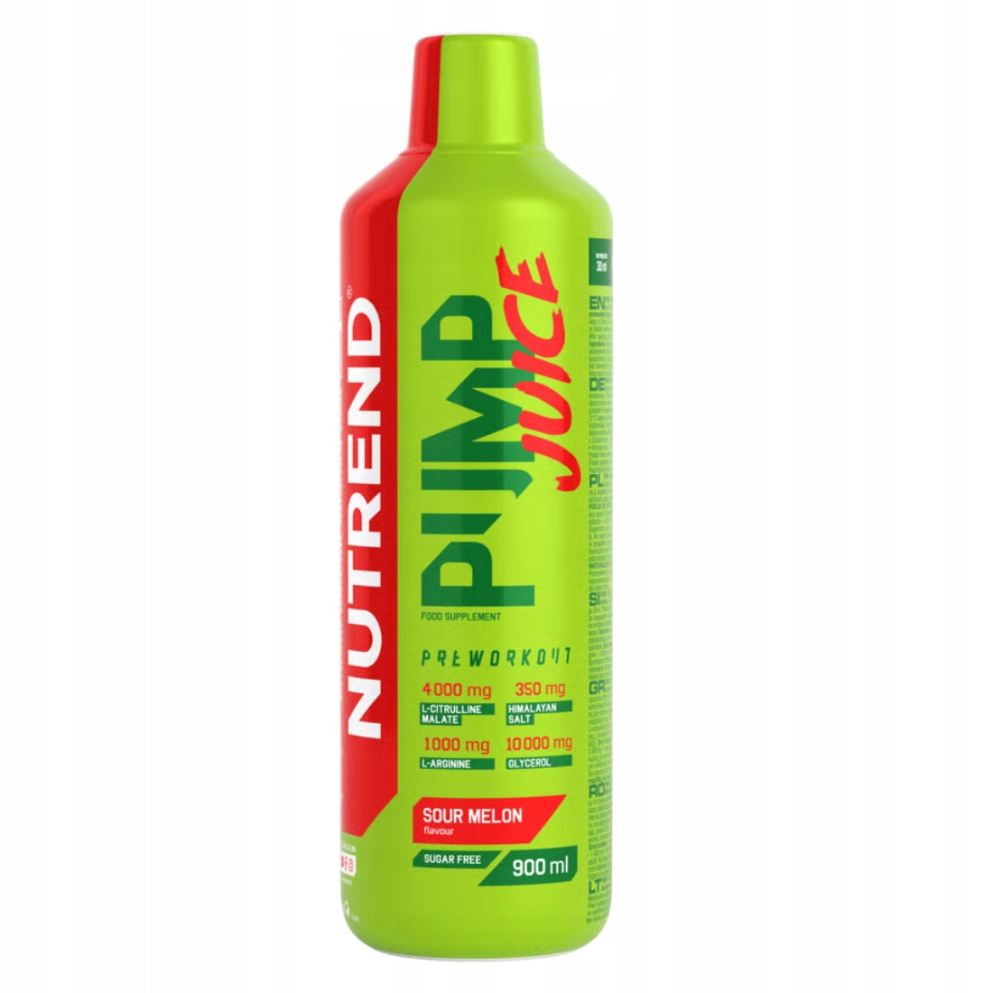 Nutrend Pump Juice Preworkout 900ml - Sour Melon Flavor