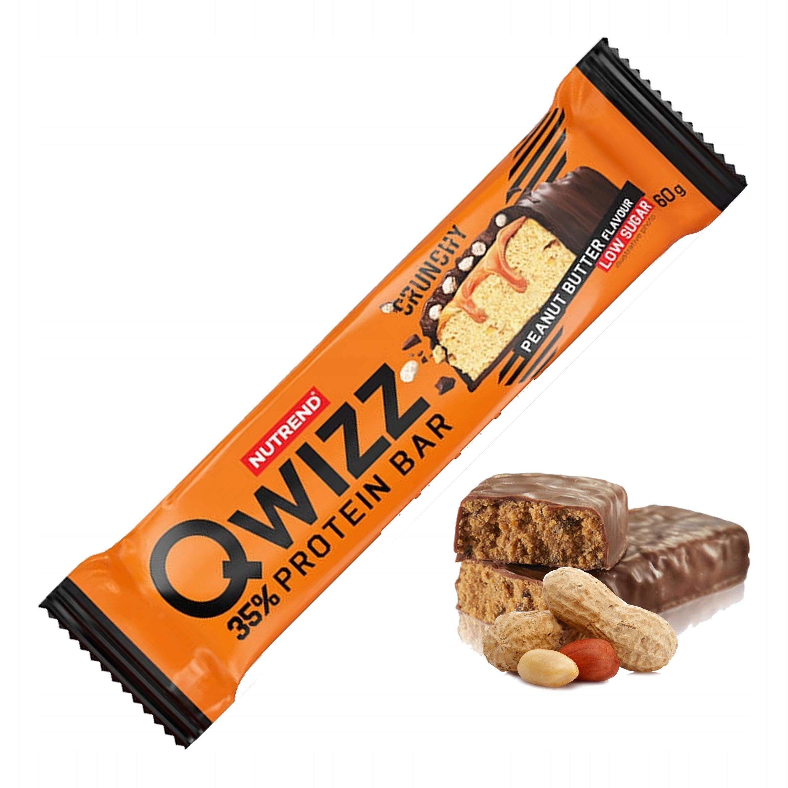 Nutrend Qwizz Protein Bar Peanut Butter High Protein Content 60 g Manufacturer code 8594073171979