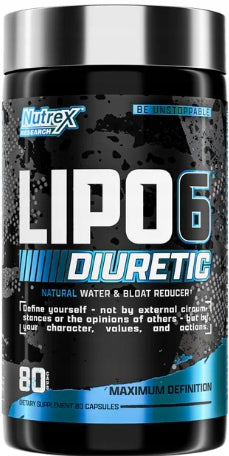 Nutrex Lipo 6 Diuretic water loss from the body reduction of flatulence 80 capsules