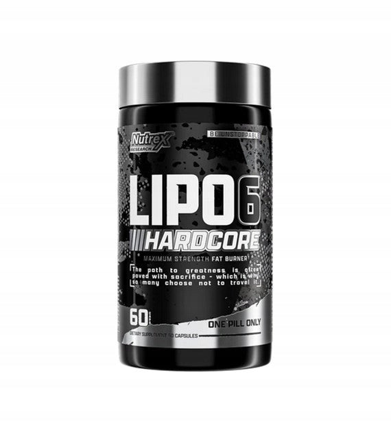 Nutrex | Lipo-6 Hardcore 60caps | Fat Burner | Mass Reduction | Support Expiration date at least 1 year from the date of purchase