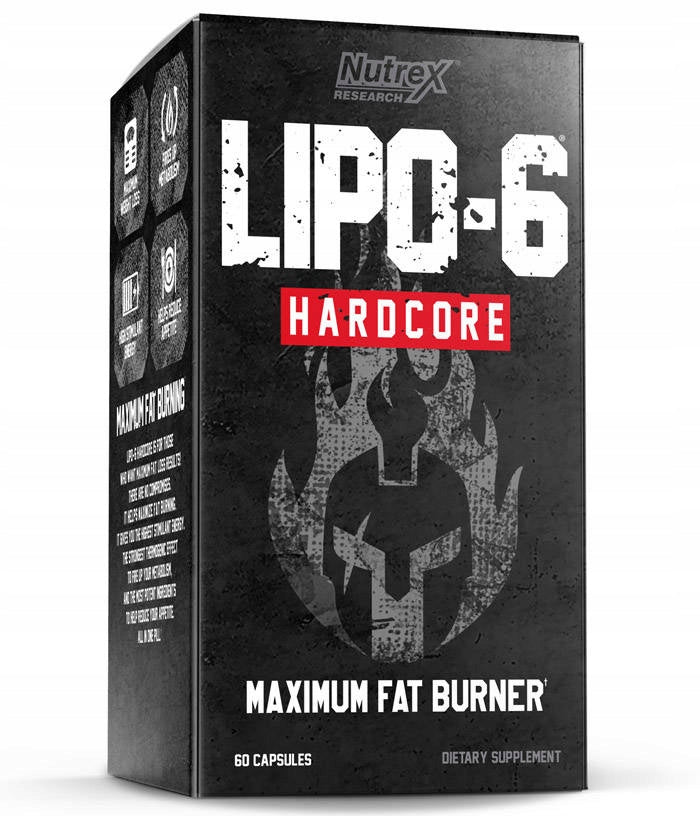 Nutrex | Lipo-6 Hardcore 60caps | Fat Burner | Mass Reduction | Support