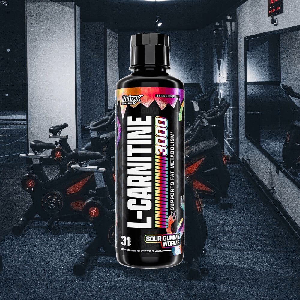 Nutrex | Liquid L-Carnitine 3000 mg | Sour Gummy Worms | L-Carnitine Expiration date at least six months from the date of purchase