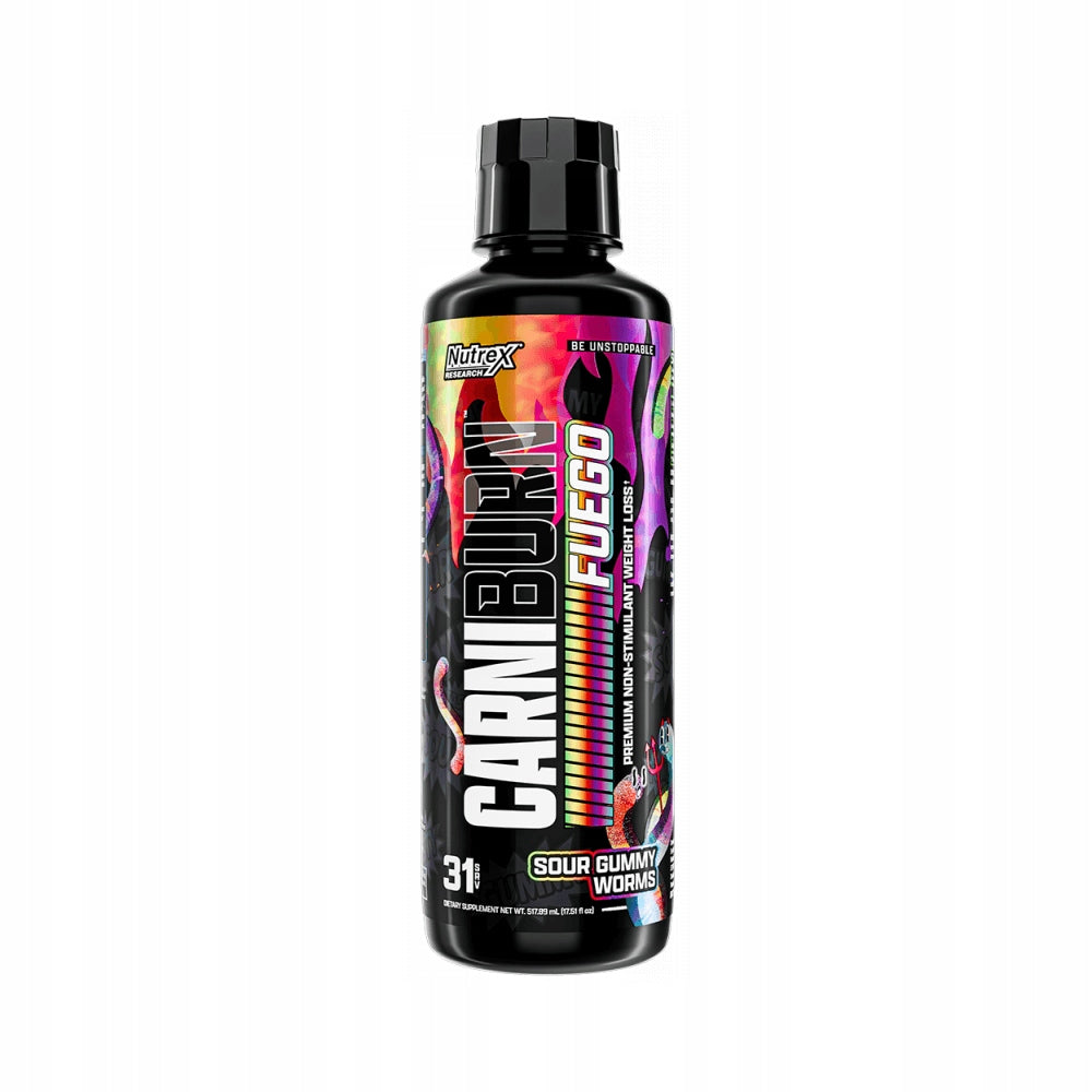 Nutrex Research Carniburn Fuego (31 servings) Sour Gummy Worms