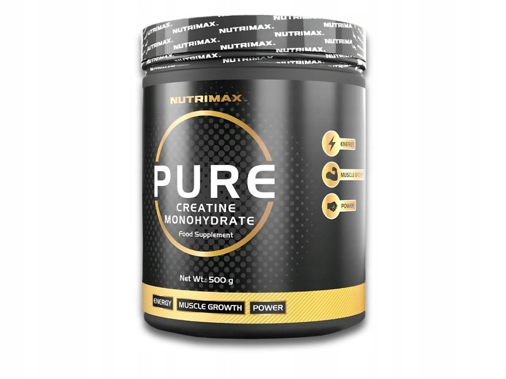 NutriMax Pure Creatine Monohydrate 500g Kreatin Prášek Síla Růst Svalů