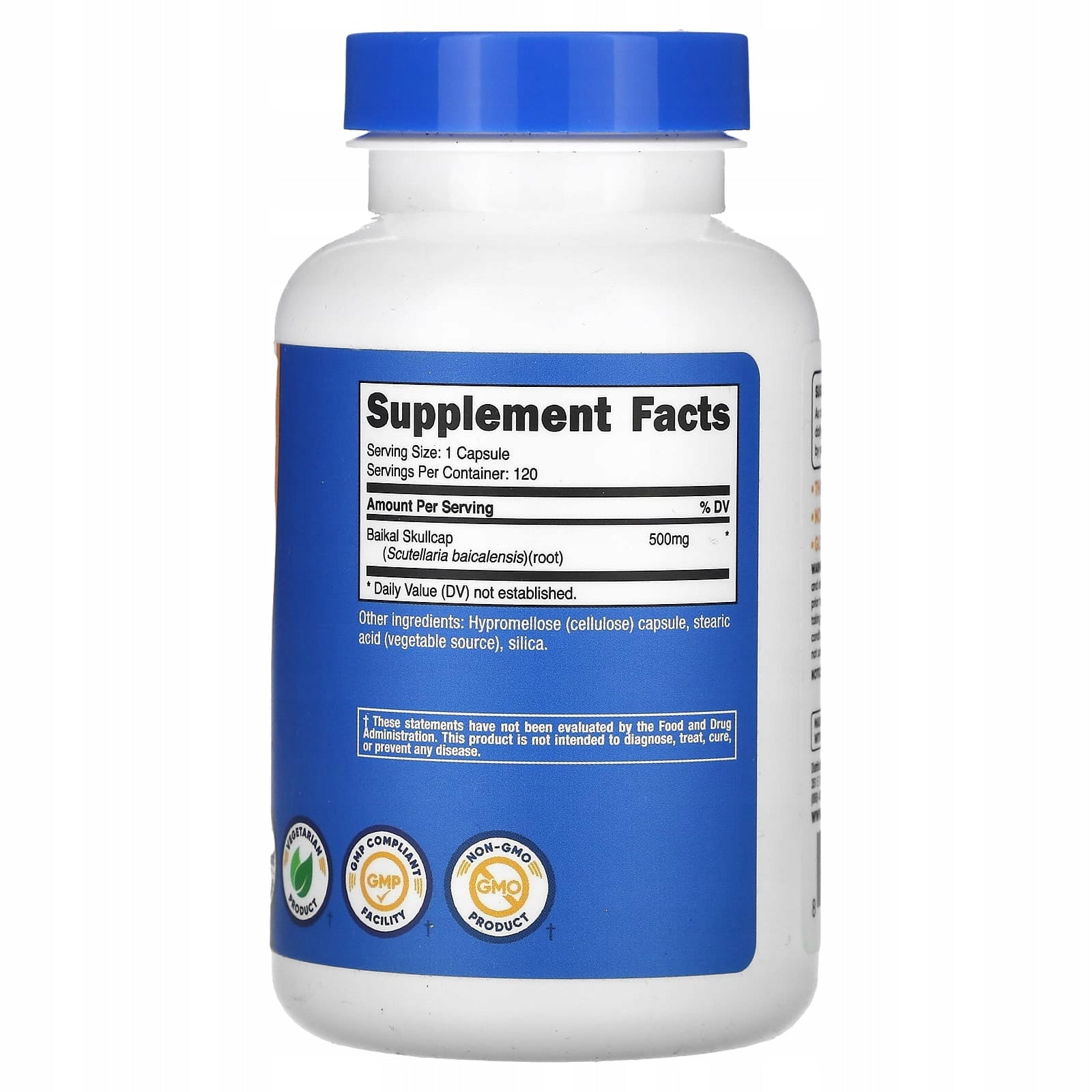 Nutricost, Baikal Thyroid, 500 mg, 120 capsules Expiration date at least 3 months from the date of purchase