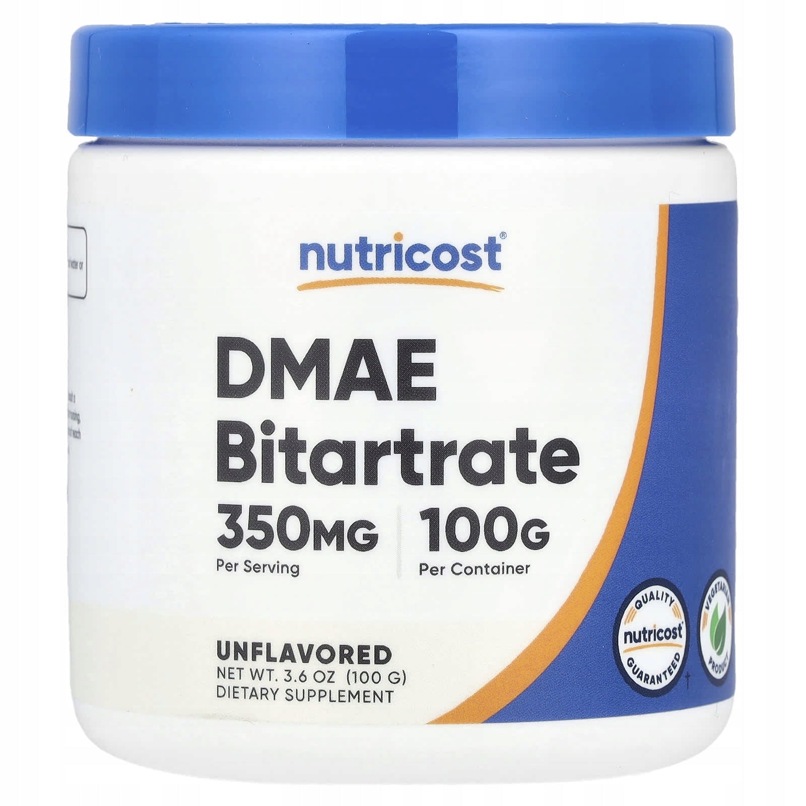 Nutricost, DMAE bitartrate, tasteless, 100 g