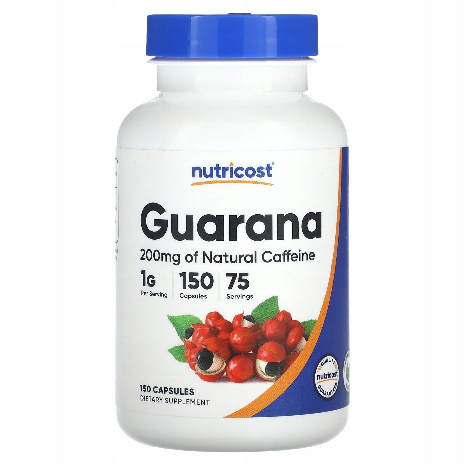 Nutricost, Guarana, 150 capsules (500 mg per capsule)