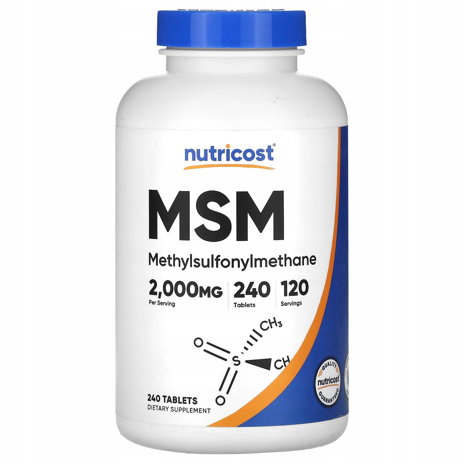 Nutricost, MSM, 240 tablets (1000 mg per tablet)