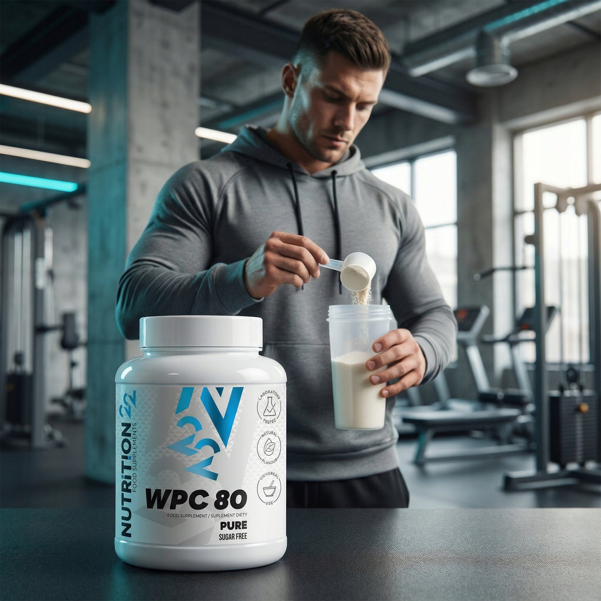 Nutrition22 WPC PURE 900g Unflavored Protein Conditioner Protein Concentrate Expiration date at least six months from the date of purchase
