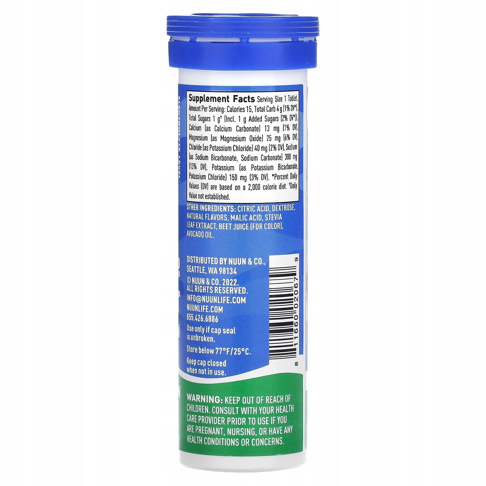 Nuun, Irrigation, sport, sparkling electrolyte supplement, watermelon, 10 table Expiration date at least 3 months from the date of purchase