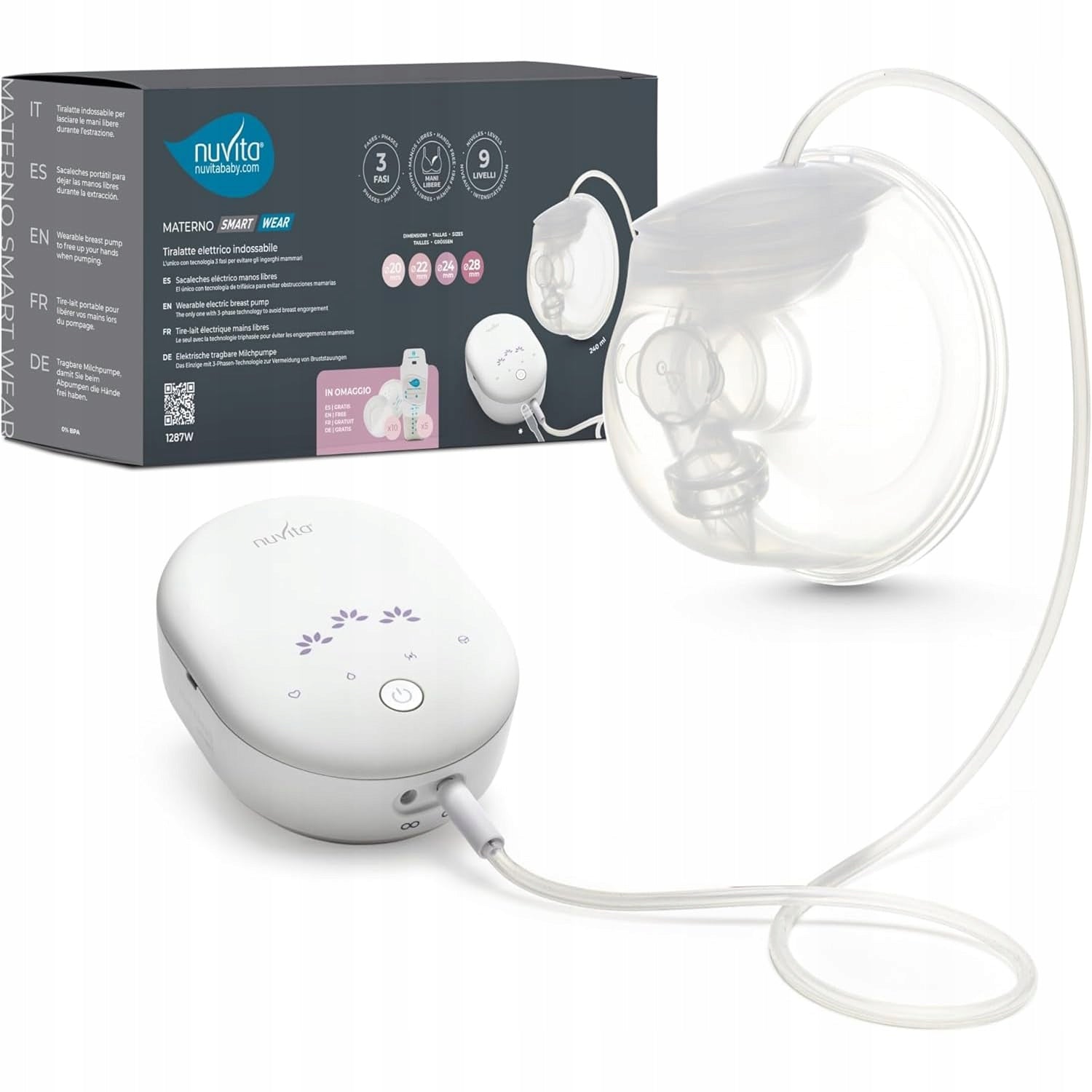 Nuvita Materno Smart Wear 1287W 3-phase electric breast pump Medical device yes