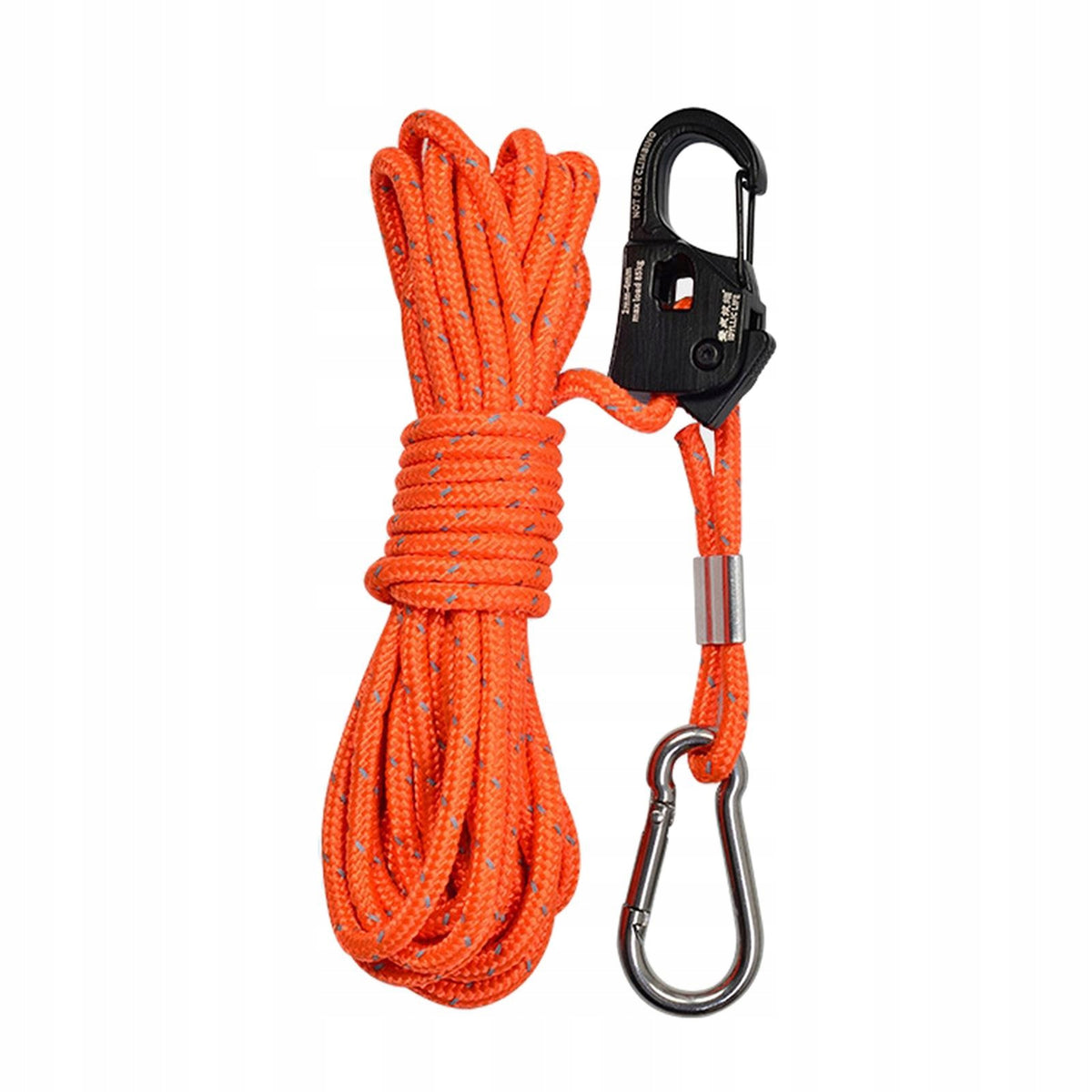 Nylon Tent Rope Tensioner with Aluminum Alloy Pulley Portable Fast Orange