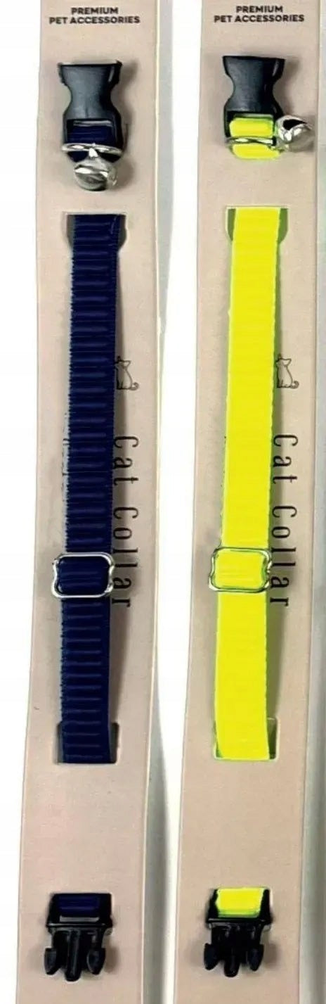Nylon collar for cats in various colors