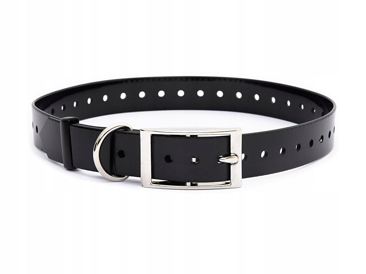 Nylon collar with wheel DOGTRACE - Black -20 mm x 70 cm