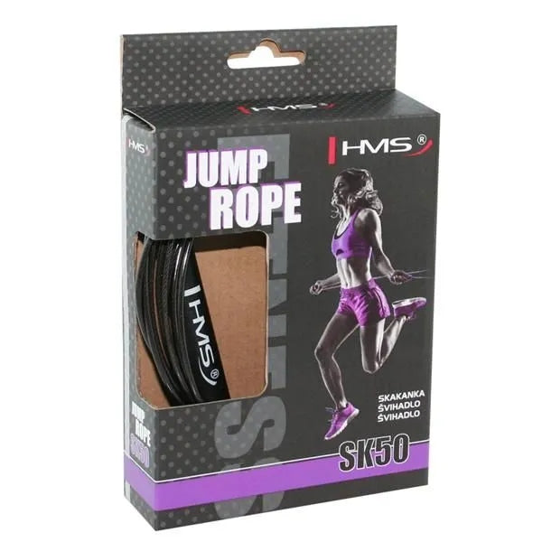 Nylon jump rope HMS 280 cm black