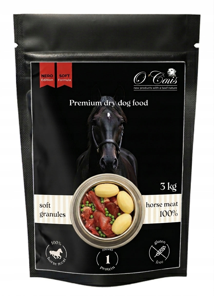 O´Canis SOFT semi-moist monoprotein horsemeat 3 kg Packaging status original